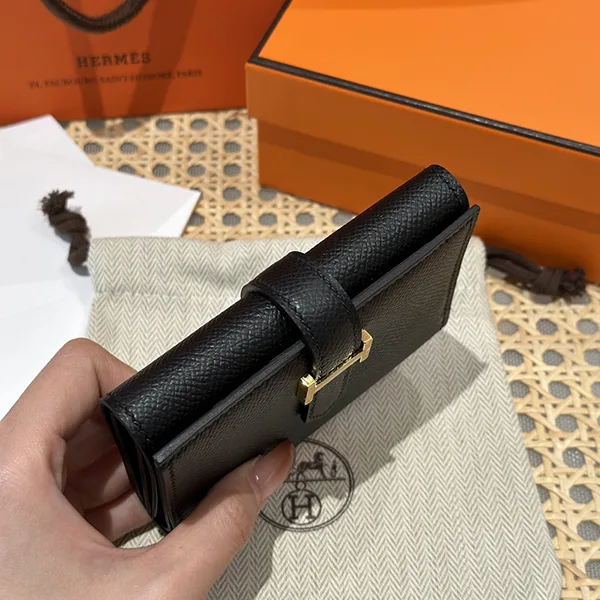 25絶対欲しい！エルメス Bearn べアン N級品 コンビネ 財布 ゴールド H082875
