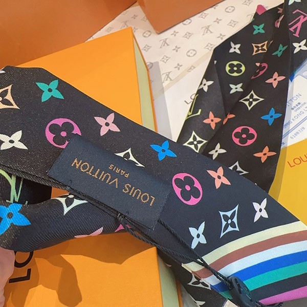 ＊村上隆コラボ【ルイヴィトン 偽物】LV×TM バンドー モノグラム BB スカーフ M96086