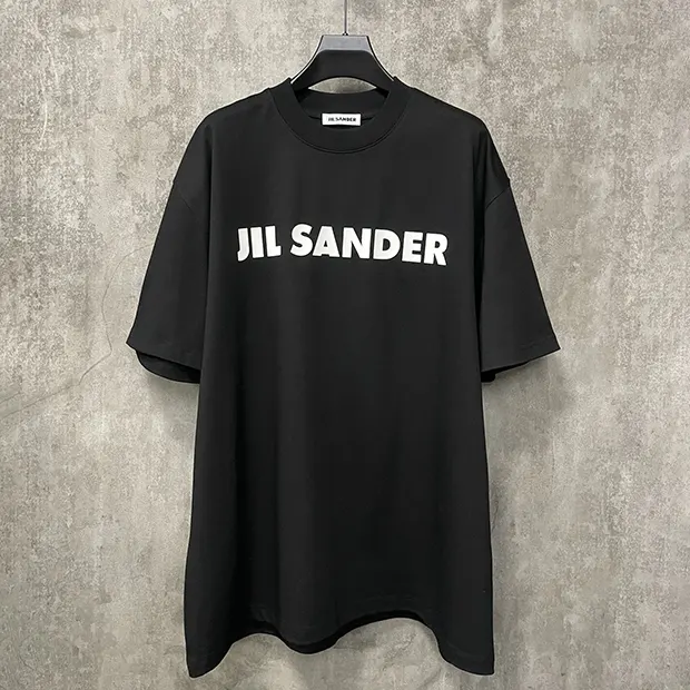 一目惚れ♪ジルサンダー Tシャツ 偽物 ロゴ プリント コットン Jip45665