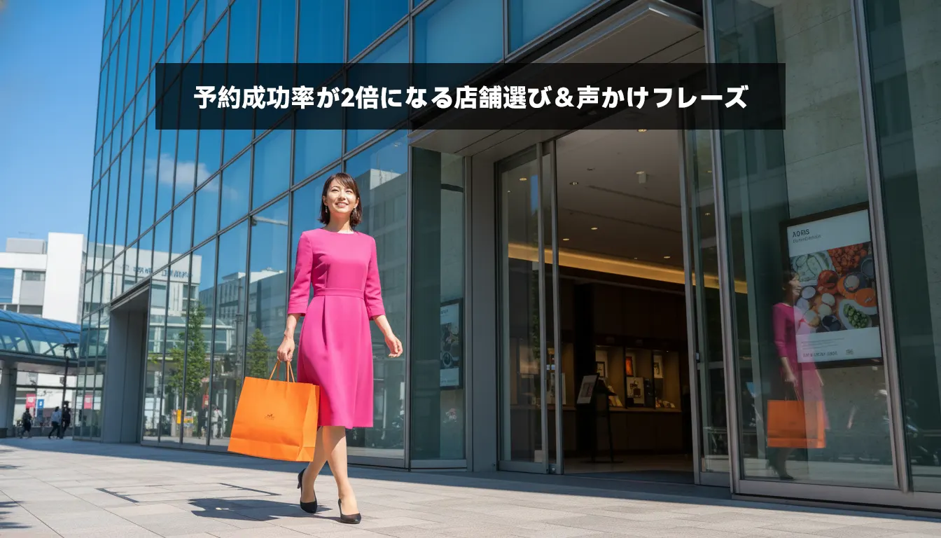 予約成功率が2倍になる店舗選び＆声かけフレーズ